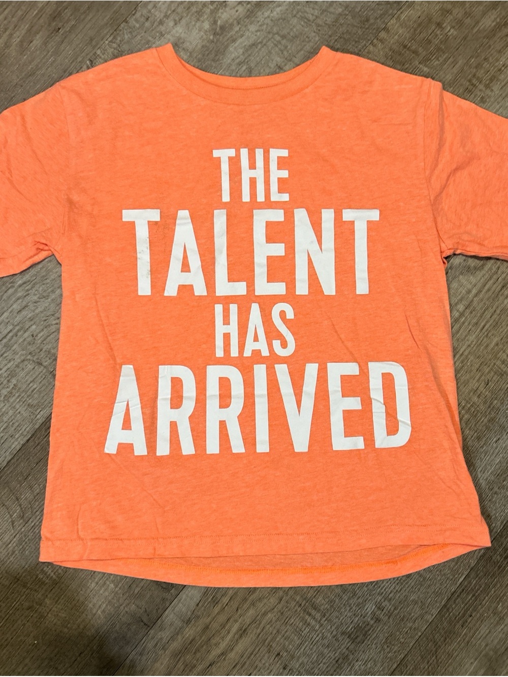 The Children's Place Bright Orange Graphic Tee - 'The Talent Has Arrived'